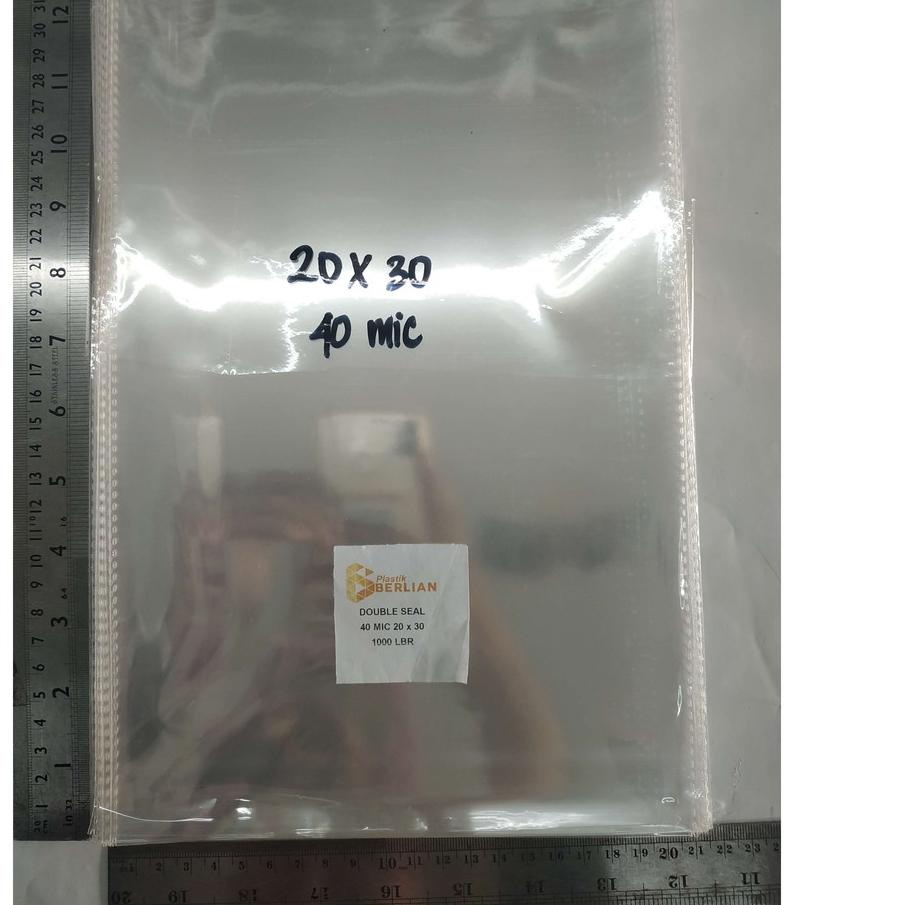 

Promo ! 20 x 30 cm Plastik OPP TEBAL Double Seal 100 lbr (lem/seal) . . . . . .