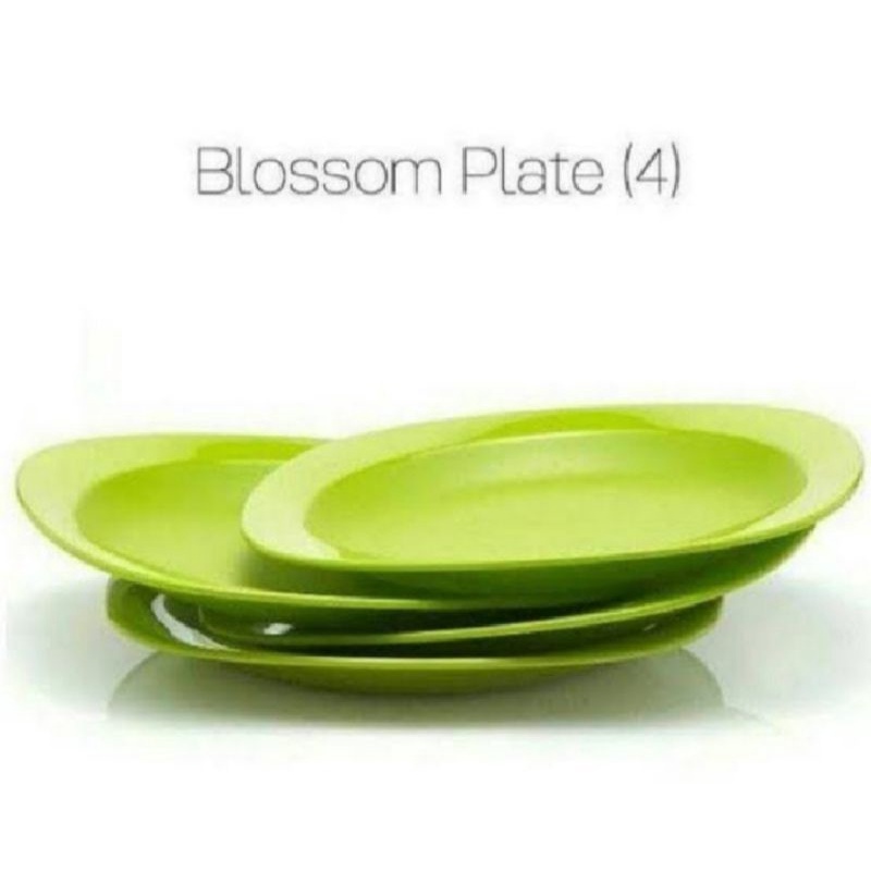 (Piring)Tupperware blossom plate Hijau ‼️satuan