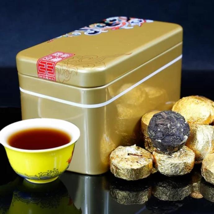 

[COD] 200g Chinese Pu'er Tea Mature Chinese Tea Teh Pu Erh Kemasan Kaleng [COD]