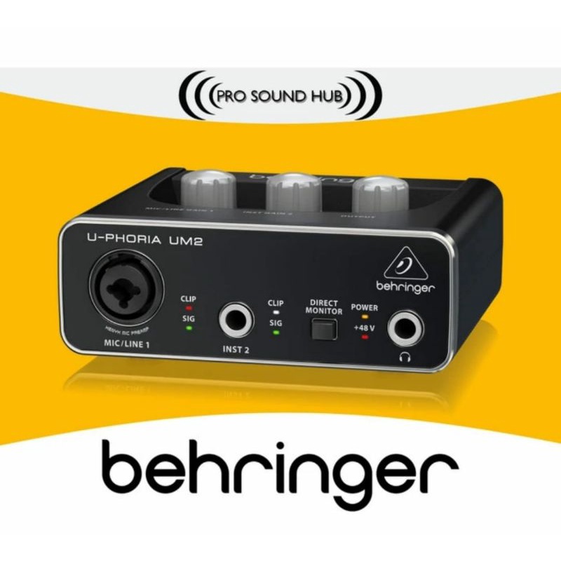 Jual Behringer um2 SoundCard 2 channel for mic and instrument Shopee