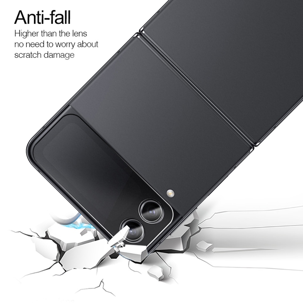 1pc Pelindung Lensa Kamera Tempered Glass Anti Gores Untuk Samsung Z Flip 4