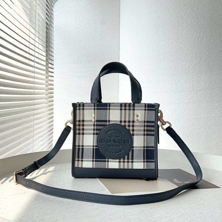 Tas Tote Coc  C8201 C8198 Dempsey Plaid Print Bag