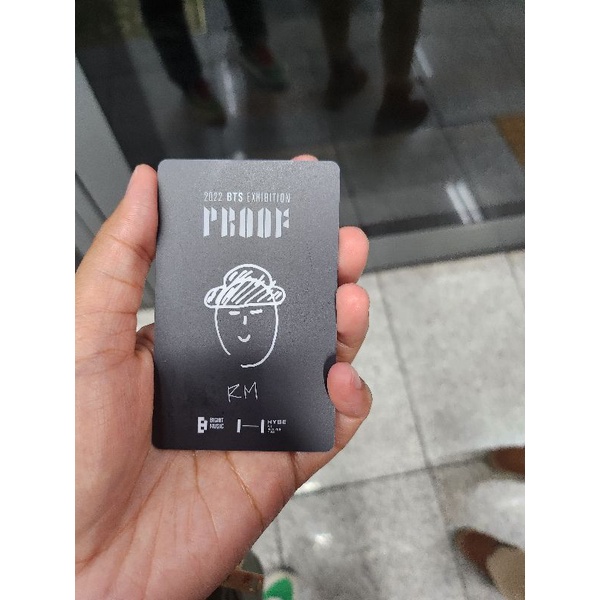 proof exhibition photocard RM only