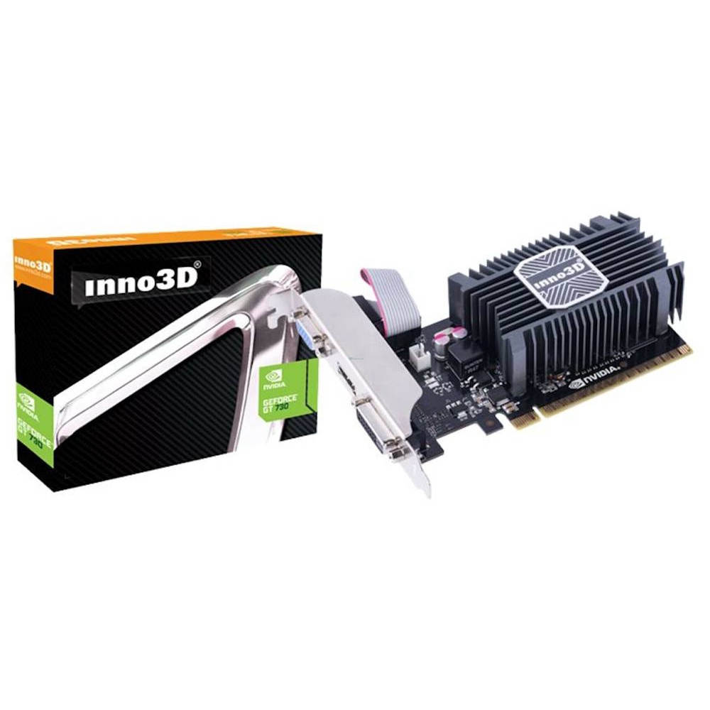 VGA Card INNO3D Nvidia Geforce GT 730 2GB DDR3 64Bit LP Port HDMI / VGA / DVI