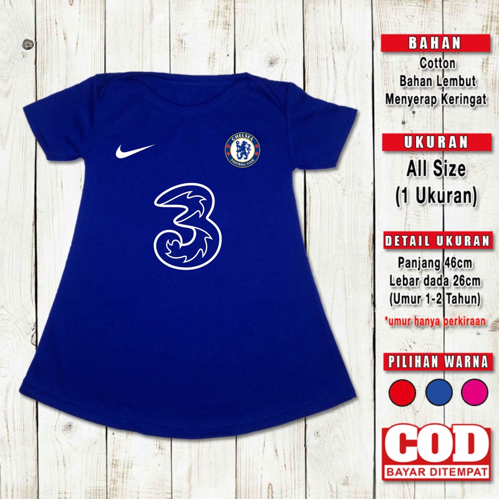 dress dres anak cewek CFC pakaian sepak bola bayi set kaos baju kado bayi anak balita polos karakter