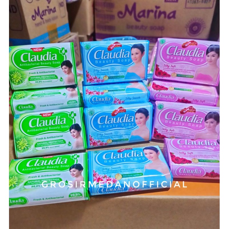 SABUN CLAUDIA HARUM WANGI - BAR SOAP KECANTIKAN KULIT - SABUN MANDI BATANG 60 G