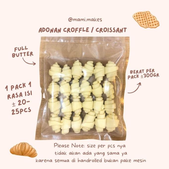 

[COD] Adonan Mini Croffle / Croissant (Full Butter) [COD]