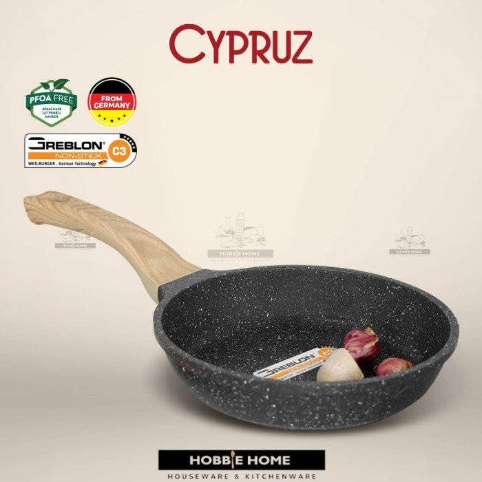 Cypruz Fry Pan Granite Diecast Series Cypruz Wajan Anti Lengket