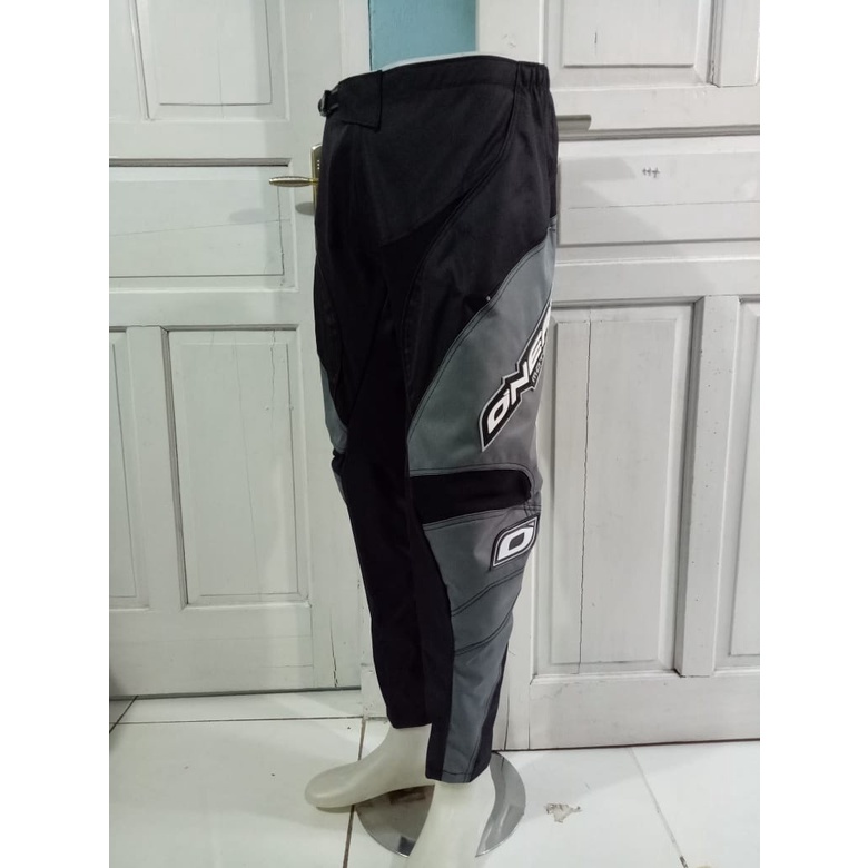 Celana Cross - Celana Trail - Celana Enduro - Celana Gastrack Adventure - Bahan Condura Berkualitas - TERLARIS -  Colour ONEAL BLACK GREY