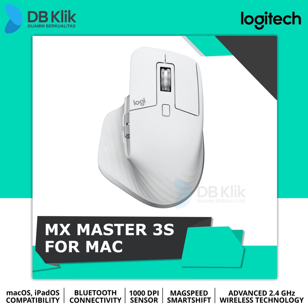 Mouse Logitech MX Master 3S Wireless Bluetooth 1000DPI for Mac