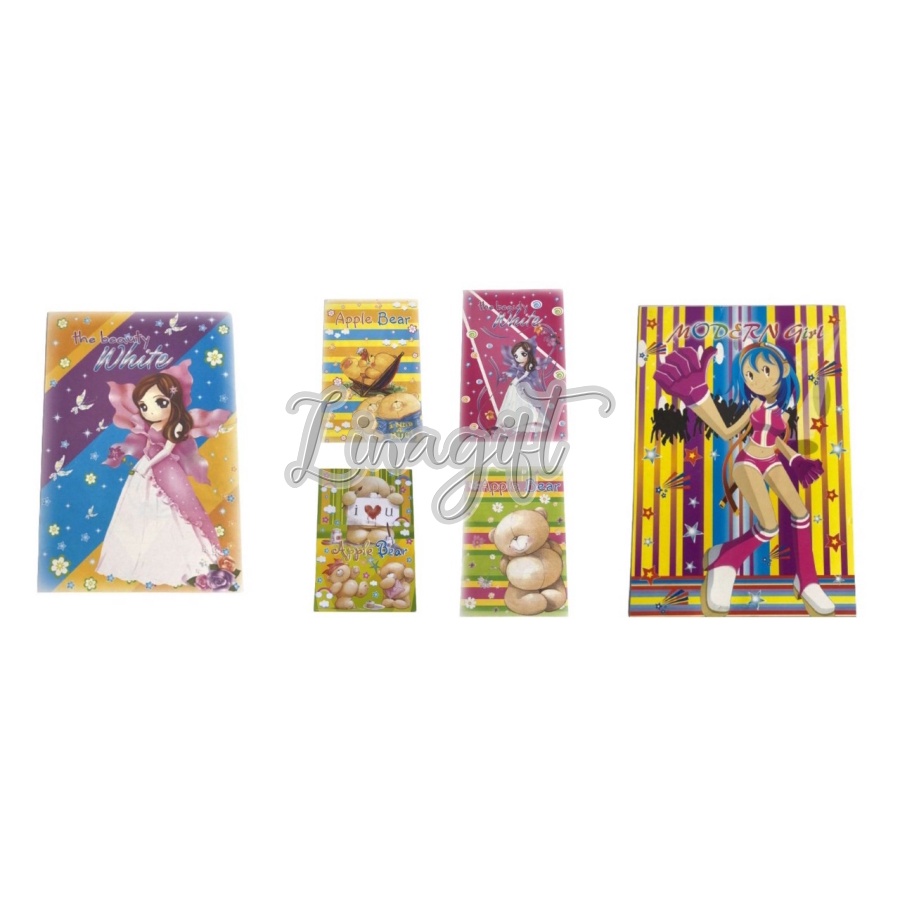 ( 1 BUKU ) OBRAL TERMURAH BUKU NOTES A5 MOTIF ANAK ANAK MY LADY / WINNIE THE POOH KWARTO A5 KERTAS MOTIF / BOOK NOTES CHILDREN
