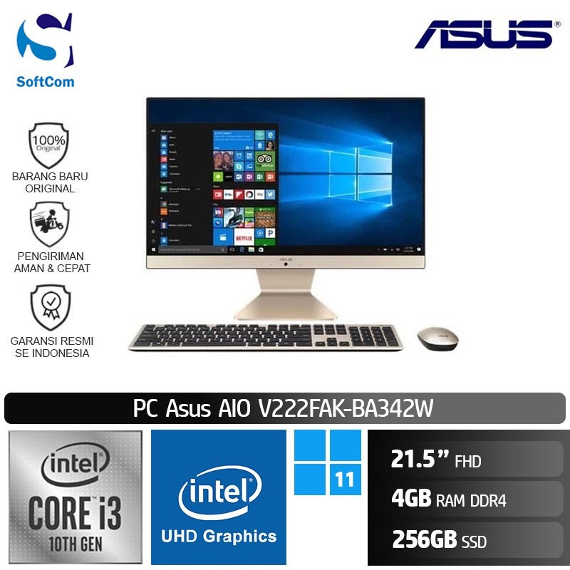 Jual Pc Asus Aio V Fak Ba W Core I U Gb Gb W