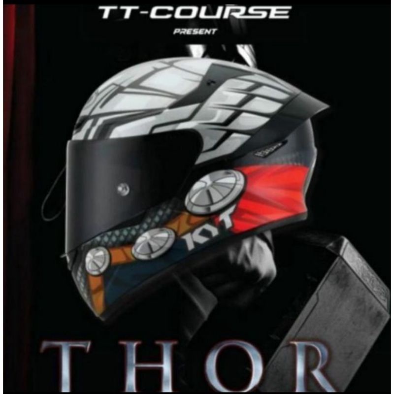 helm full face KYT Tt course marvel Thor limeted edition
