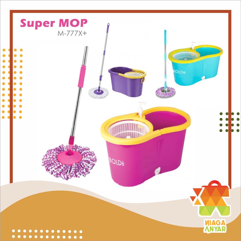 Jual Bolde Super Mop M X Alat Pel Otomatis Dengan Ember Liter