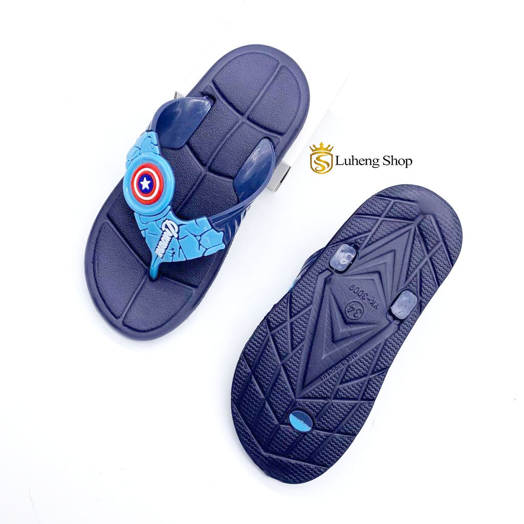 Sandal Jepit / Sandal Anak Cowok Bahan Karet Animasi Marvel Terbaru Anti Licin