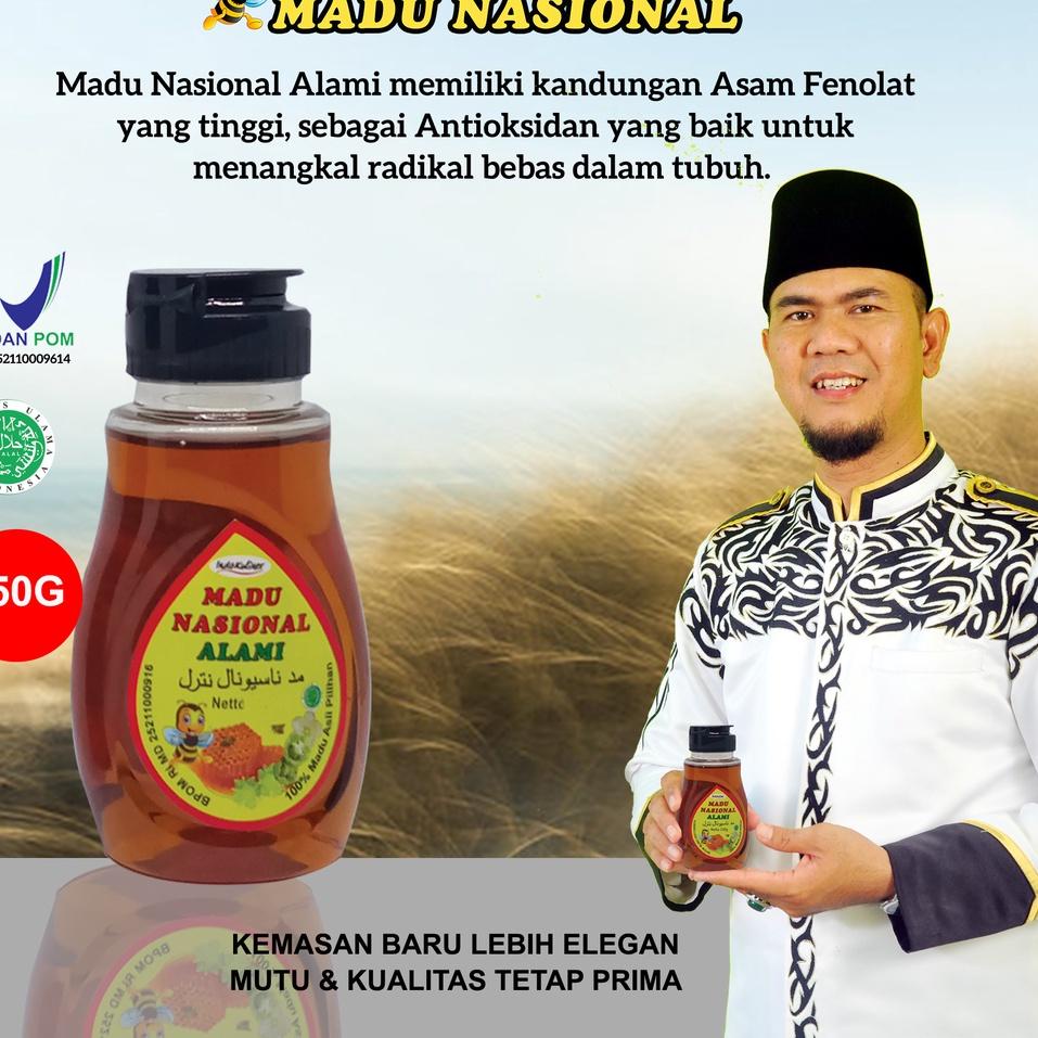 

8e8Ds--Madu Nasional Alami 150 Gram ASLI Madu Sidr + Madu Hutan Kalimantan – 3 Botol