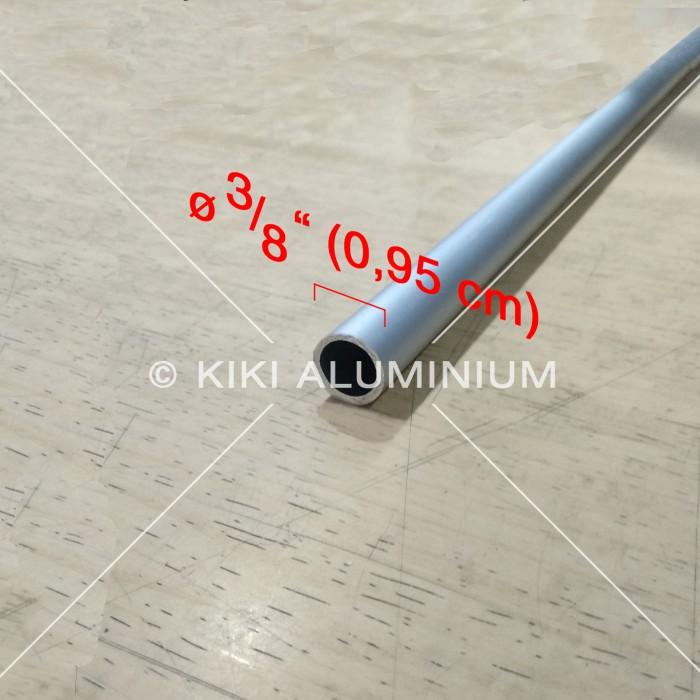 Pipa Aluminium 3/8" - Diameter 0,9 cm - Pjg. 6 meter t. 1 mm (Silver)