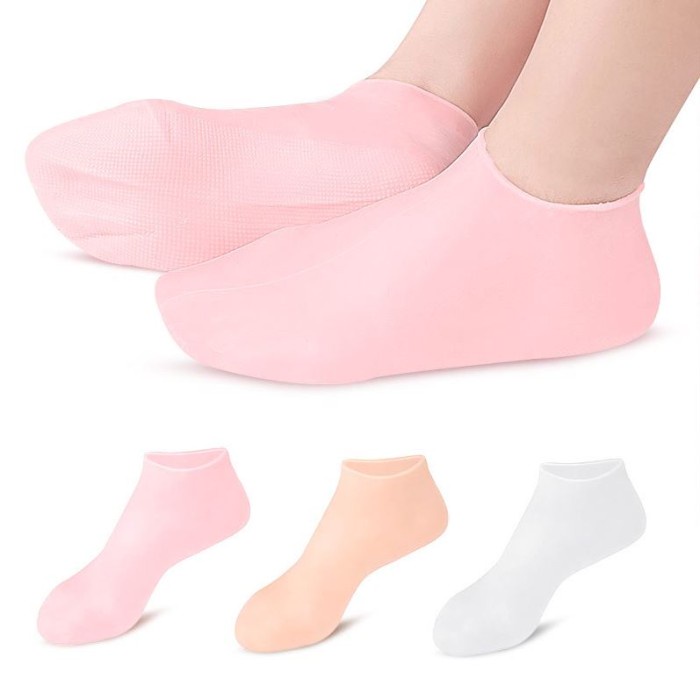 Kaos Kaki Silicone Moisturizing Foot Socks Cracked Heel Pecah Pecah Kaki Pecah Pecah