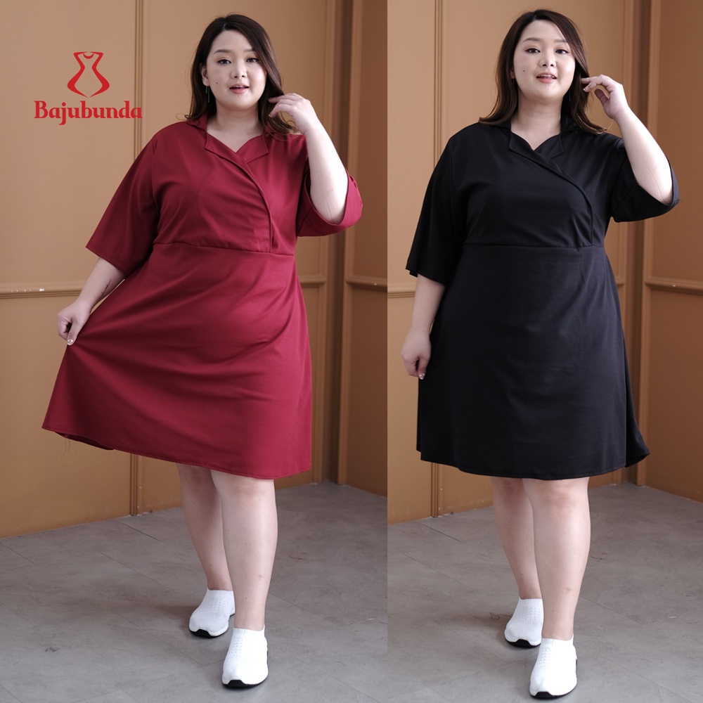 DRESS JUMBO BIG SIZE LD 130 BAJUBUNDA JEJE