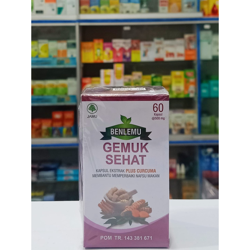 Kapsul Gemuk Sehat plus Curcuma Penggemuk Badan BenLemu
