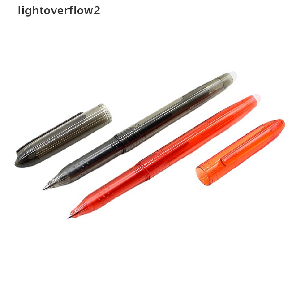 (lightoverflow2) 8 Warna / Refill Pulpen Gel 0.5mm Bisa Dihapus Untuk Sekolah