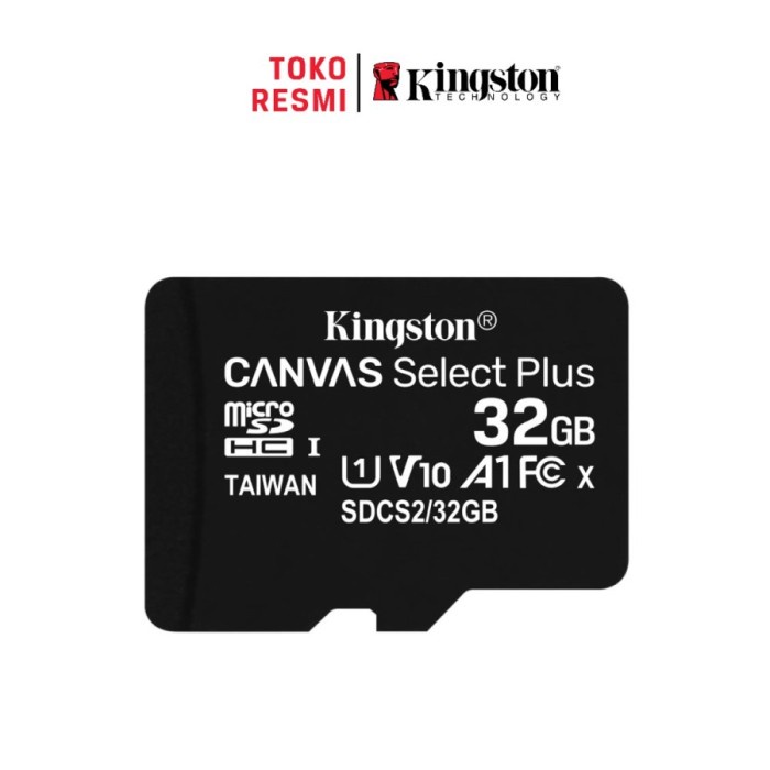 Kingston MicroSD Card Canvas Select Plus 32GB 100MB/s A1 MicroSDHC