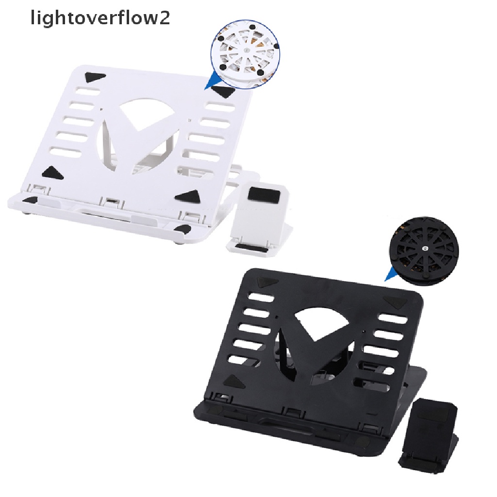 (lightoverflow2) Stand Holder Laptop / Handphone Model Lipat Rotasi 360 Derajat (ID)