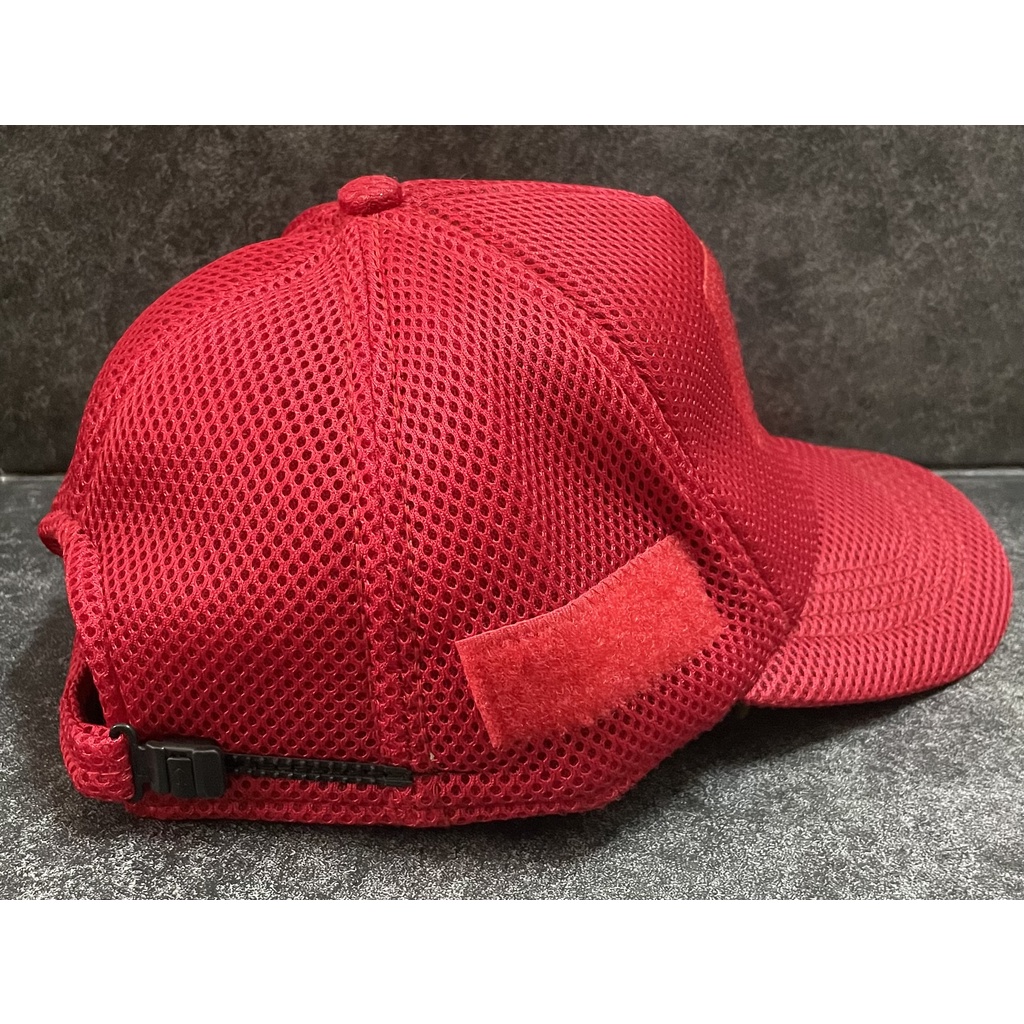 Topi Jaring Merah Velcro - Topi Velcro - Topi Jaring - Topi Merah
