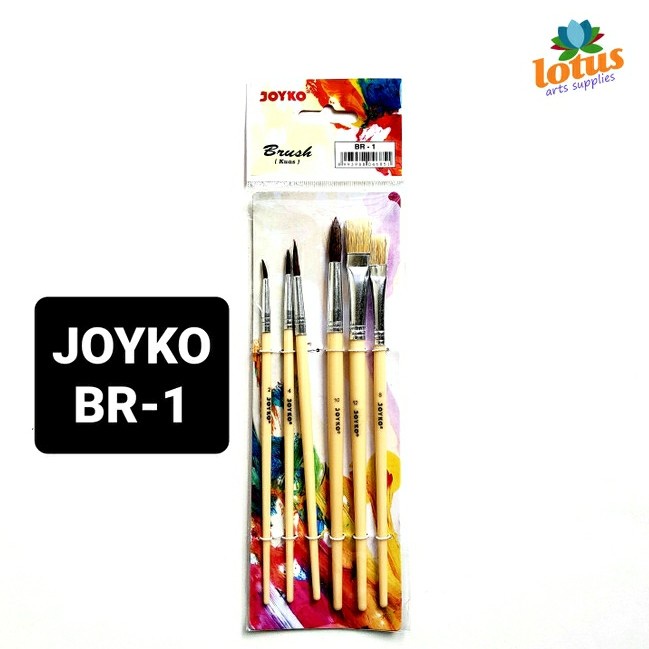 

Produk Kuas Lukis / Mix Nylon Brush Set / Br-1 Joyko Sale!!!