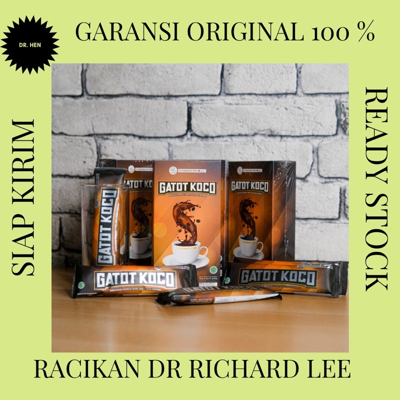 (COD) dR Hen - Kopi Gatot Koco by dr richard lee original 100% bergaransi READY STOCKSIAP