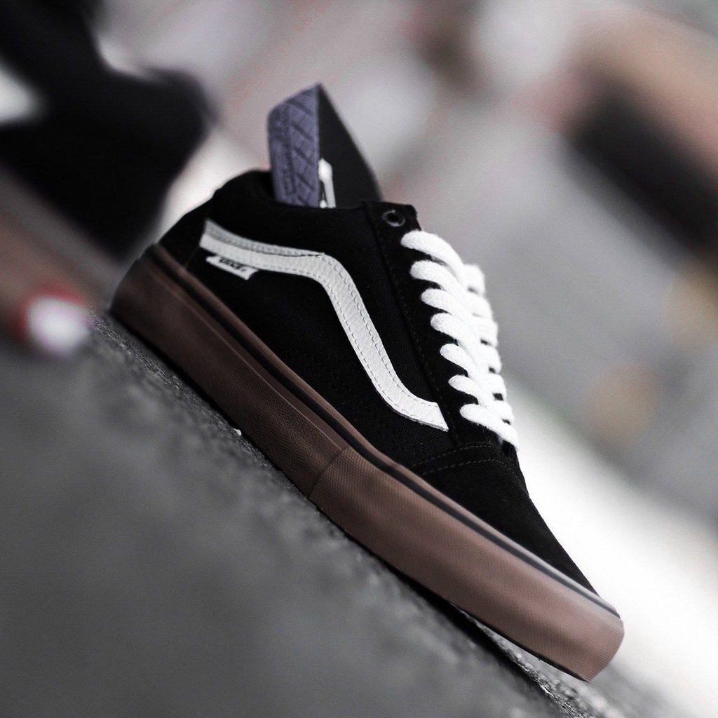 VANS OLDSKOOL PRO BLACK/GUMSOLE ORIGINAL 100%