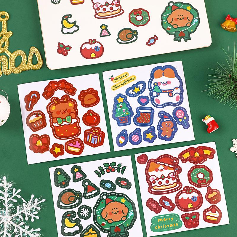 

Christmas Edition Sticker For Decoration Stiker Tema Natal Merry Christmas Sticker Aesthetic Scrapbook Journaling Christmas Sticker