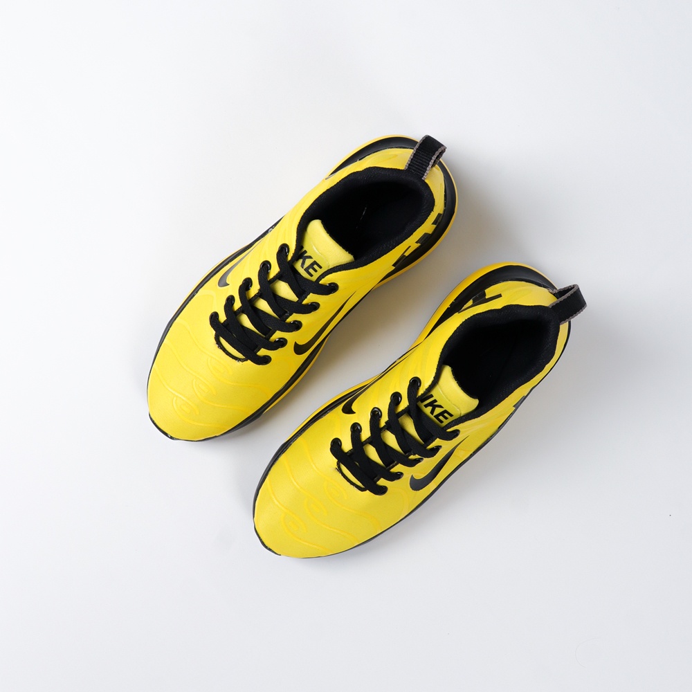 SEPATU OLAHRAGA PRIA SNEAKER NIKE ZOOM TN AIR MAX FLYKNIT LARI SPORT MEN KUNING