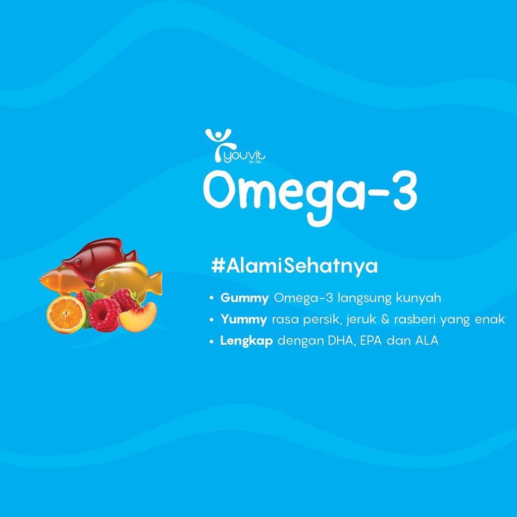 YOUVIT GUMMY OMEGA 3 ANAK  / 1 SAHCHET ISI 7 GUMMY (RANDOM)