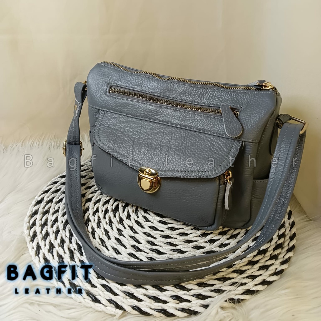 [SIZE L]  Tas Kulit Wanita Papirut Kulit Asli Garut