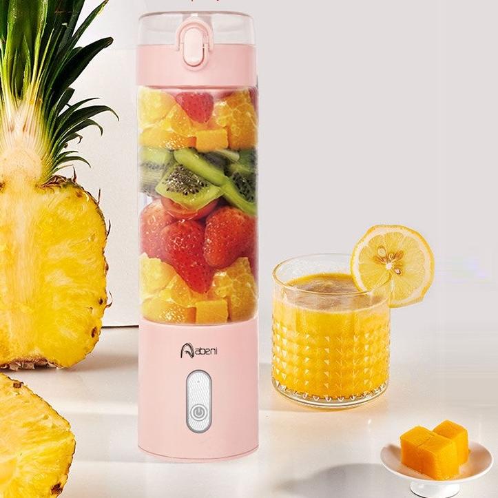 Termurah dan terbaik Blender Portable USB Mini Juicer 400 ML Portable Blender Kaca 4 Mata 