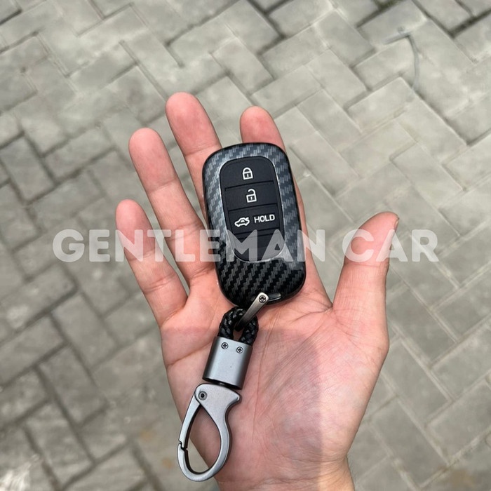 Cover Carbon Case Smart Key Casing Kunci  Smartkey All New Honda HRV Civic 2022