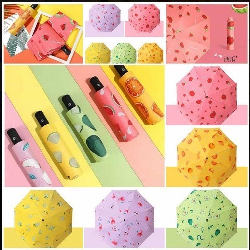 PAYUNG LIPAT PAYUNG MOTIF WARNA WARNI 3D MOTIF RANDOM