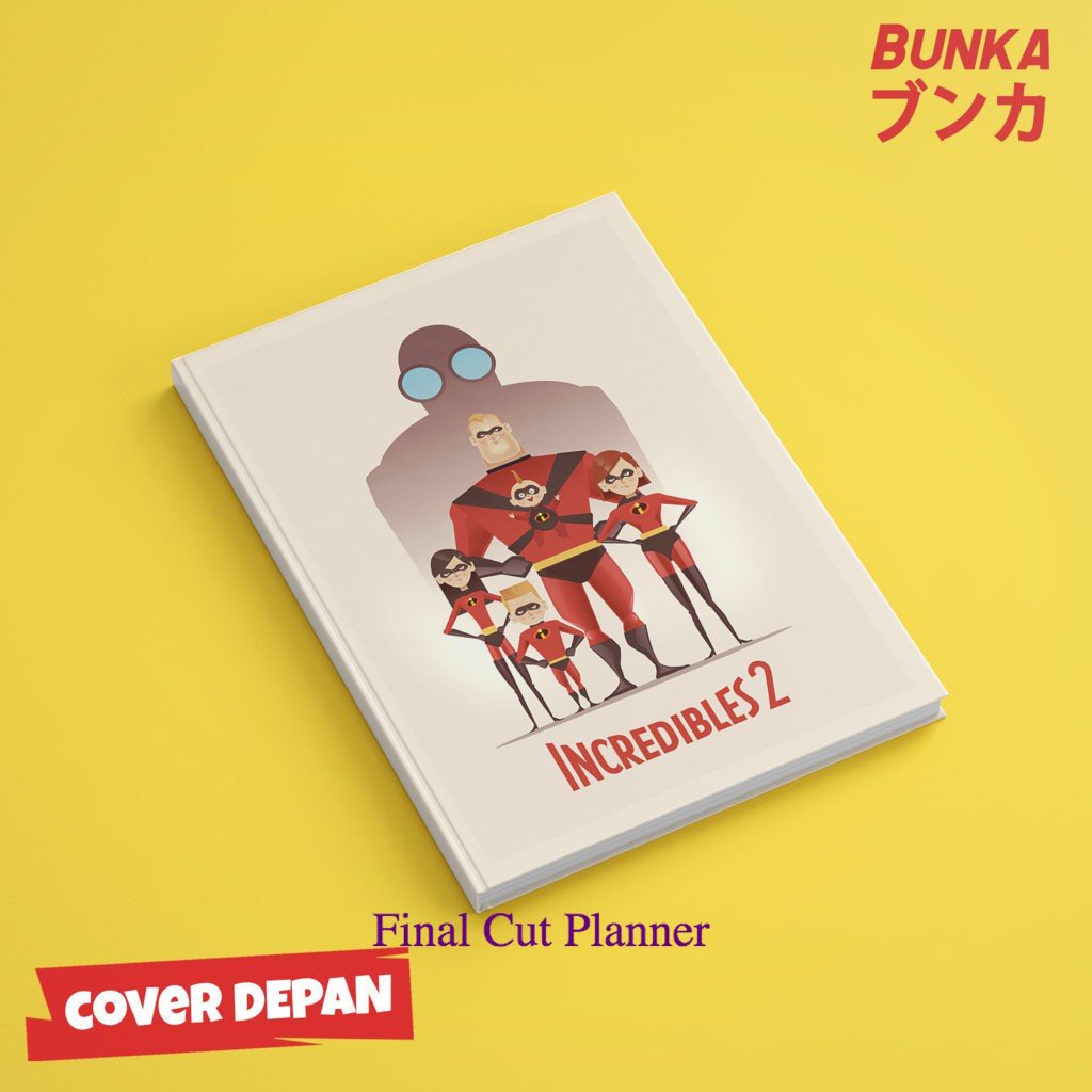 

Notebook The Incredibles B Hardcover A5 Buku Tulis Catatan Note Agenda Planner Jurnal .