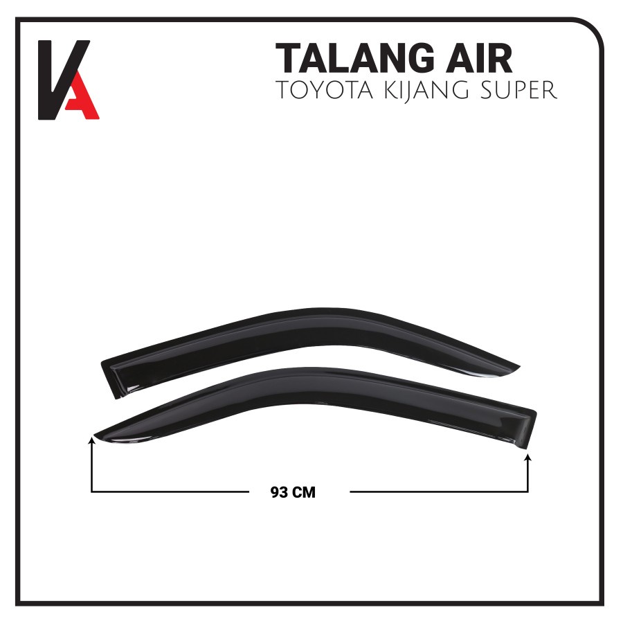 TALANG AIR PINTU MOBIL TOYOTA KIJANG SUPER MODEL SLIM 2 PINTU HITAM