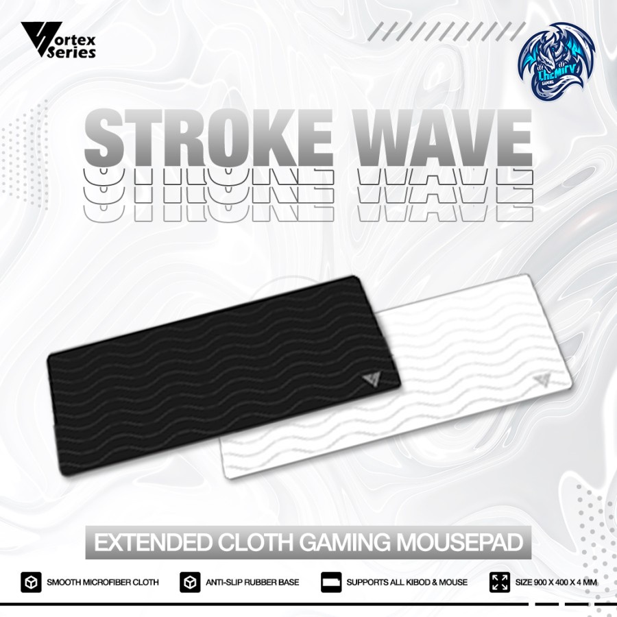 Vortex Series Stroke Wave Cloth Gaming Mousepad