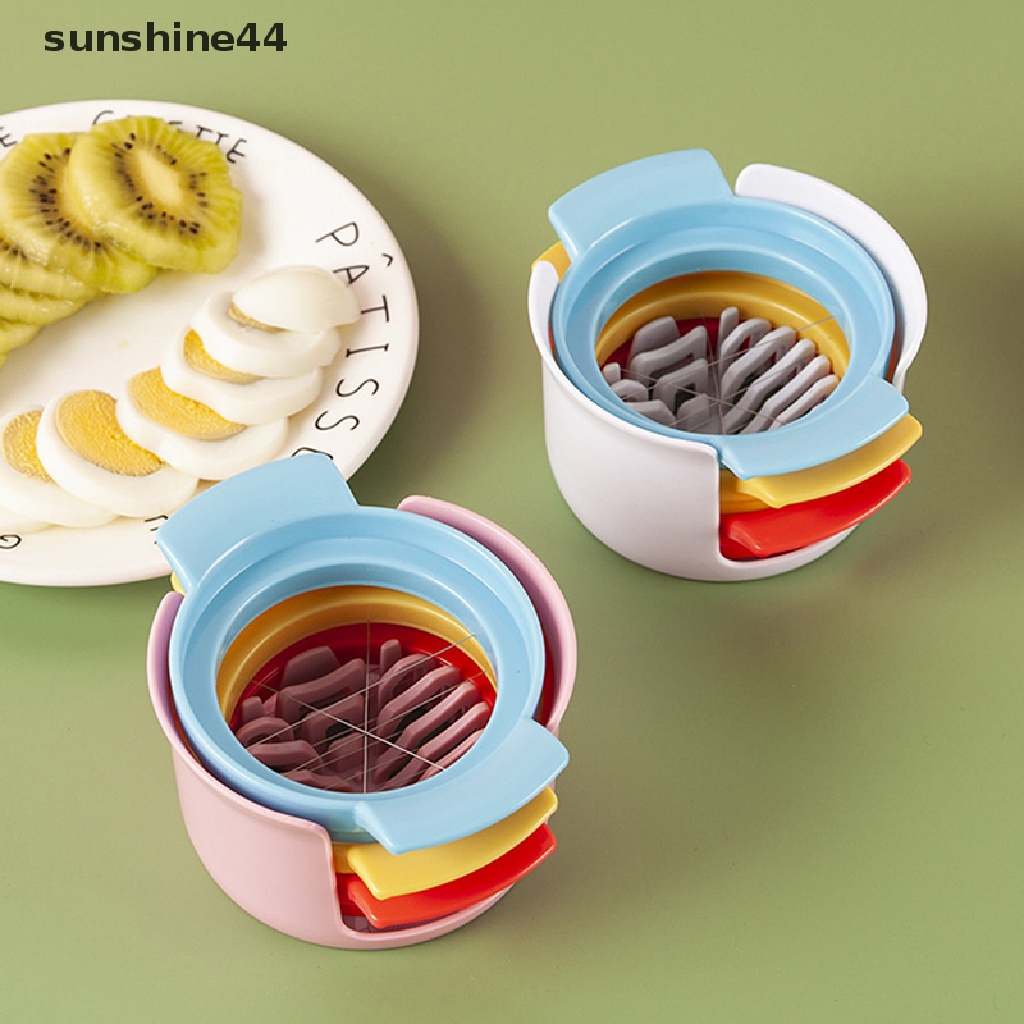 Sunshine 1 Set Alat Pemotong Telur 3 In 1 Untuk Dapur