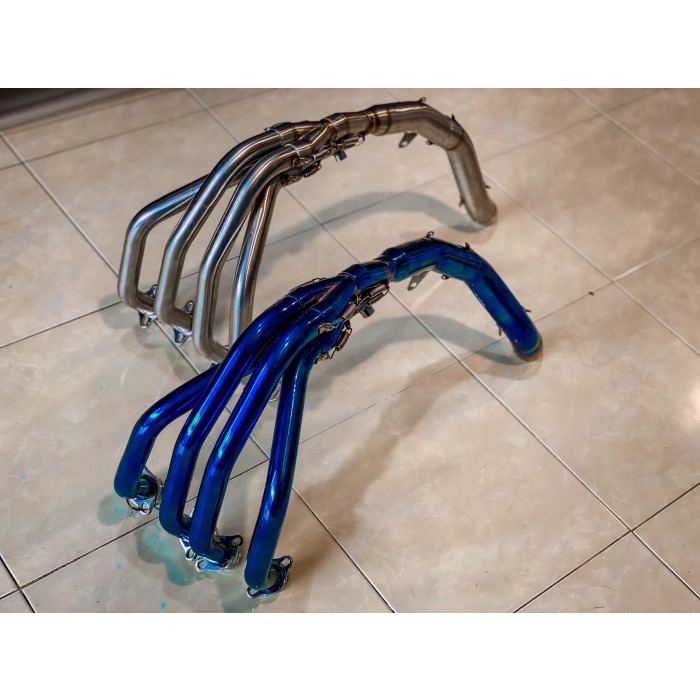 Header villan zx25r biru and silver - Putih BARANG 100% ORIGINAL