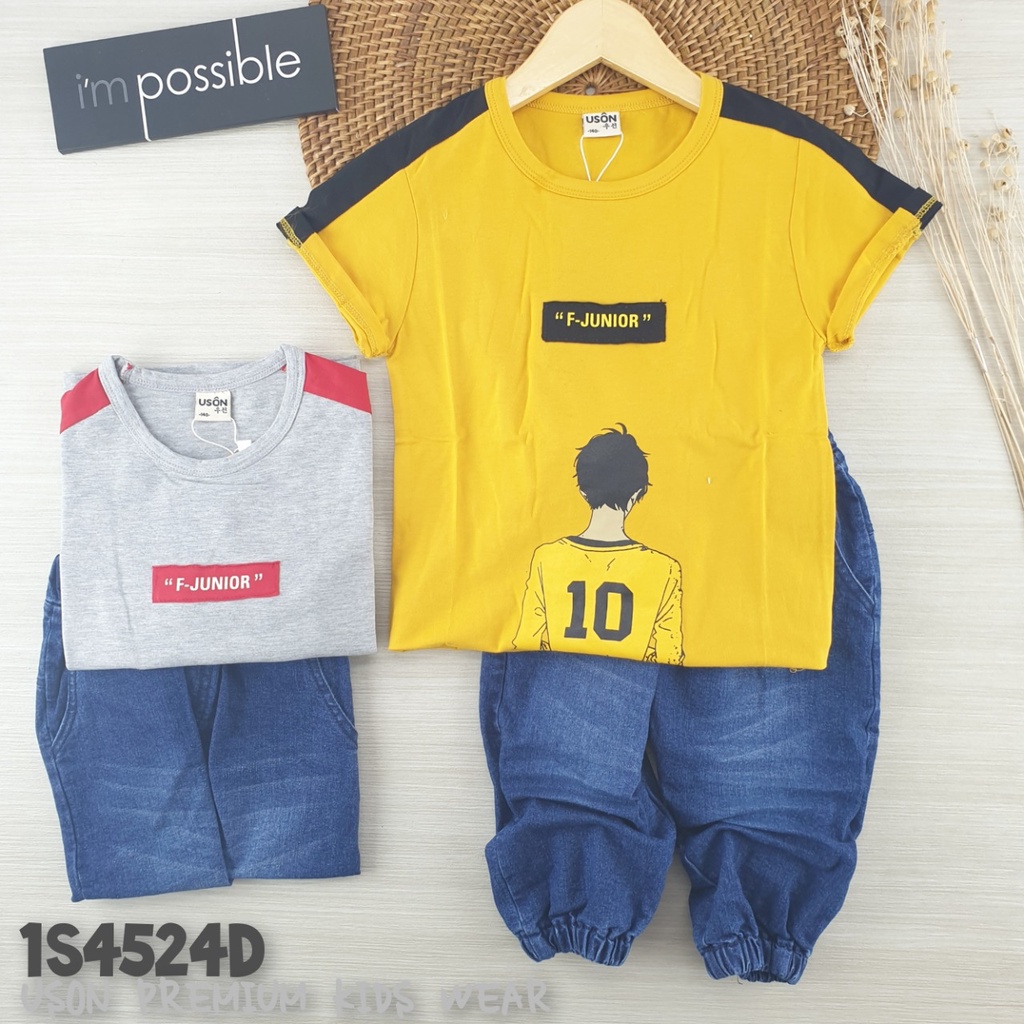 baju kaos setelan anak celana jeans / uson sco276