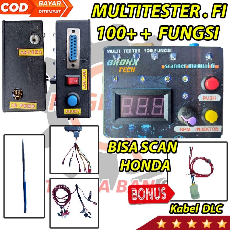 Alat MULTITESTER 100 in 1 Modul fi scaner scanner manual alat tes sensor motor injeksi paling MURAH