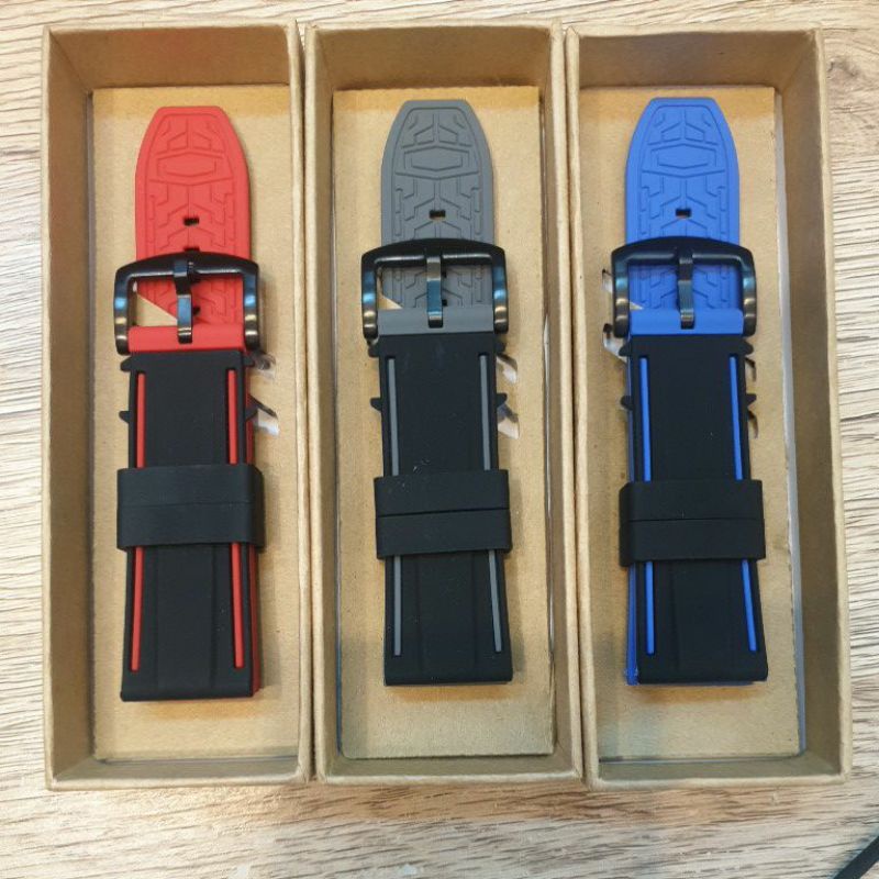 Strap tali jam tangan silicon silikon silicone 22MM 24MM 26MM