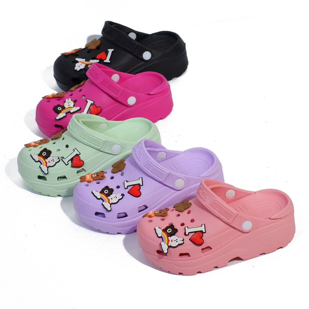 sandal wanita /sandal fuji /Sandal Fashion /sandal selop /sandal wedges /sneaker sol tebal sandal slop phylon baim cewek sandal selop terbaru motif original asfer 806 3B | 806 5B 36-40