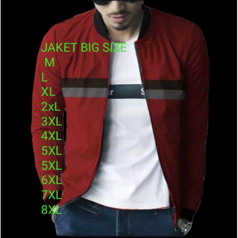 Jaket bomber big size jaket jumbo peria wanita