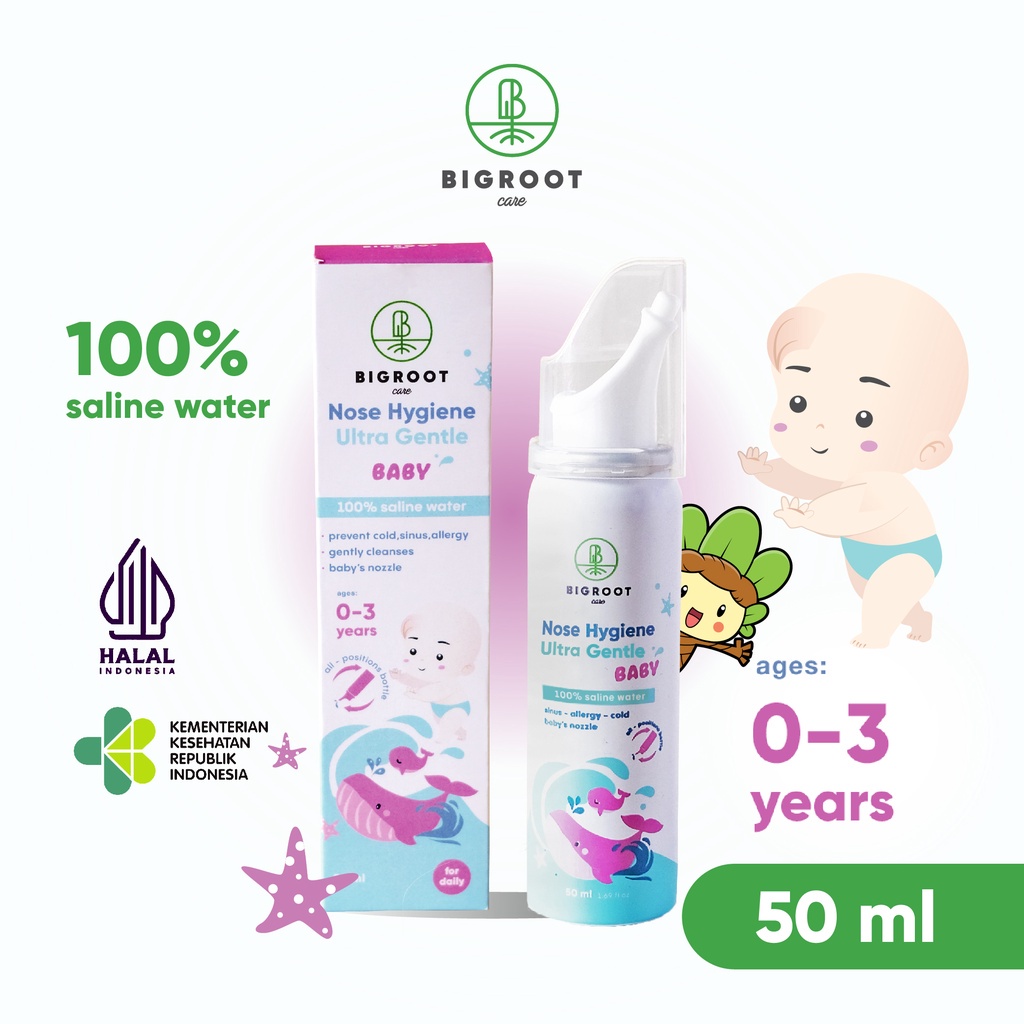 (NEW!!) BIGROOT HYGIENE ULTRA GENTLE BABY / PENCUCI HIDUNG KARNA FLU