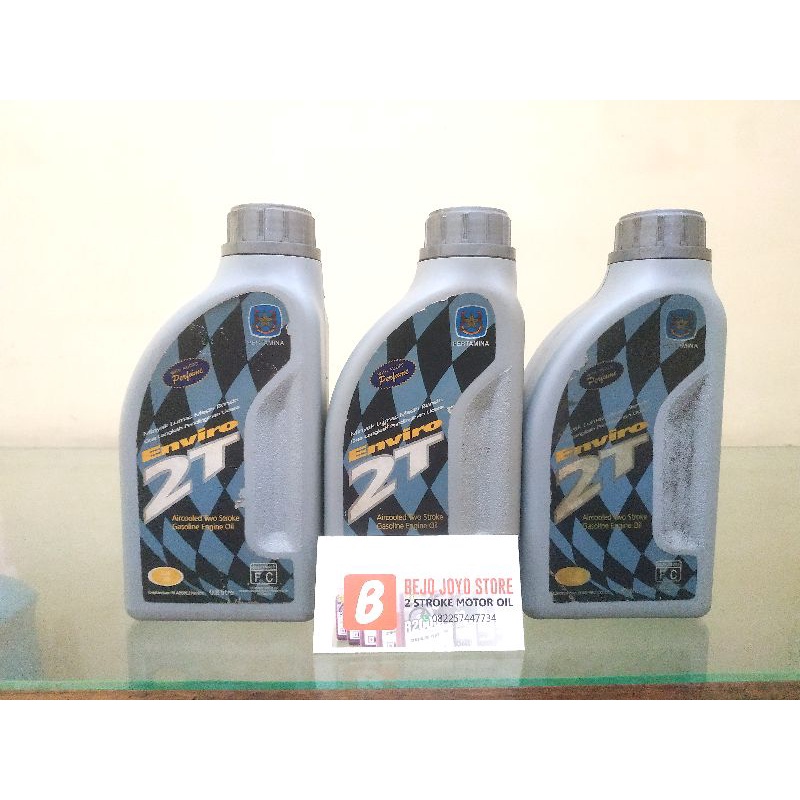 OLI SAMPING PERTAMINA ENVIRO 2T - 0.8LT LOGO KUDA LAUT